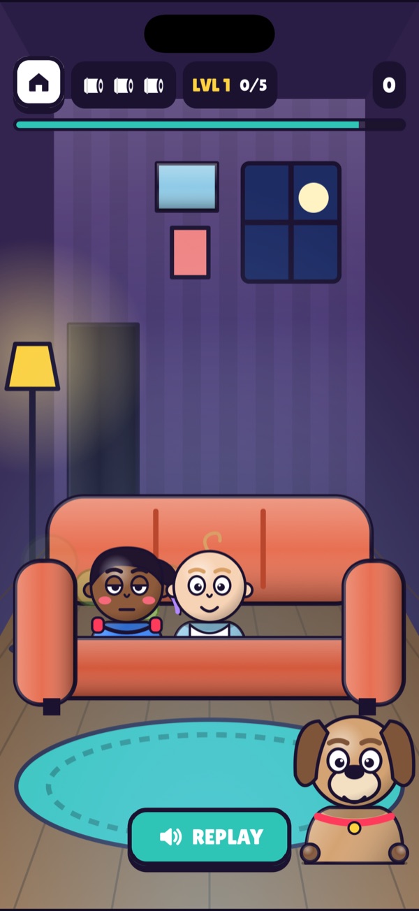 The living room level